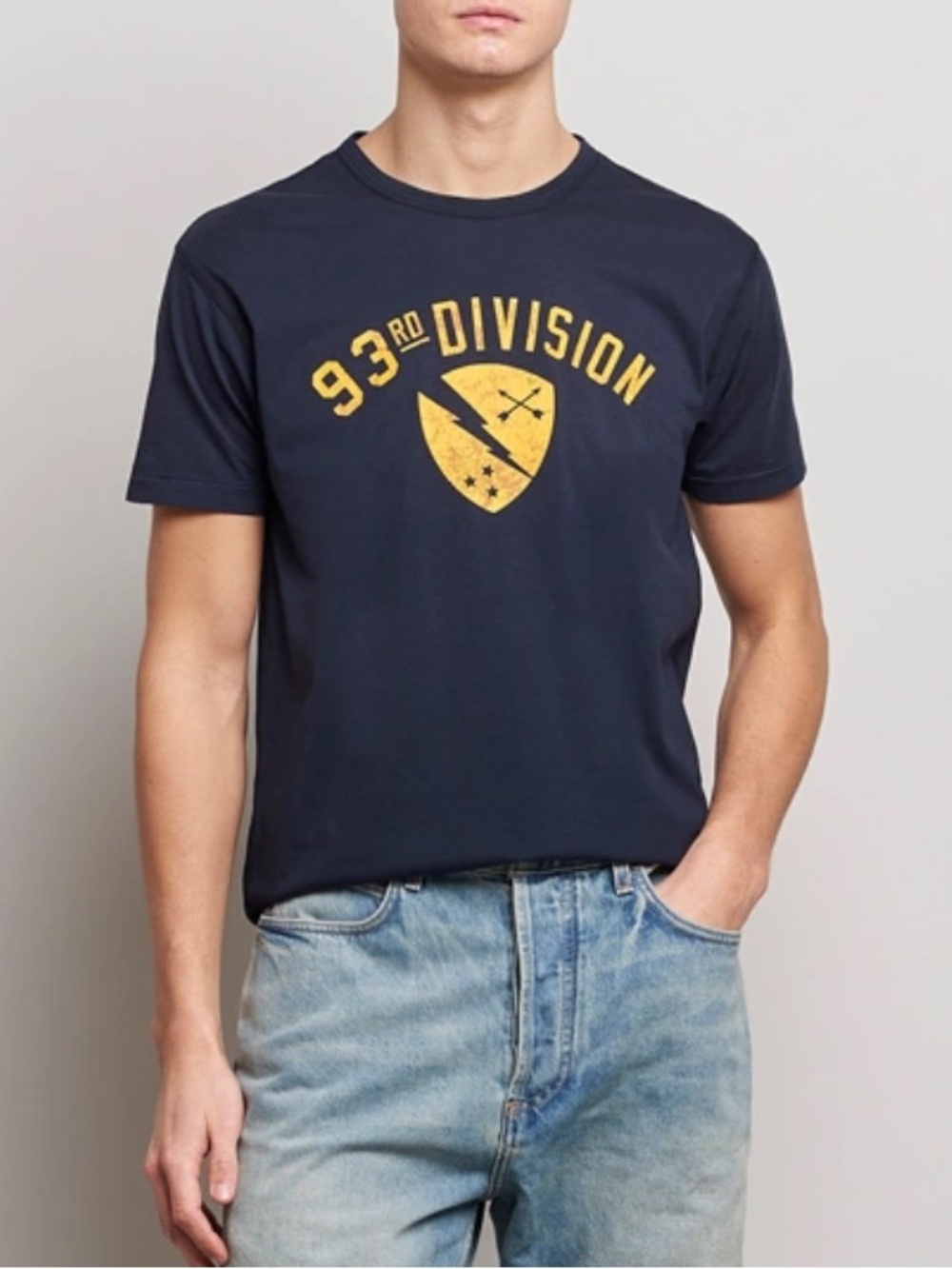 RRL Ralph Lauren 93rd Division Naval Graphic Tee NWT Small